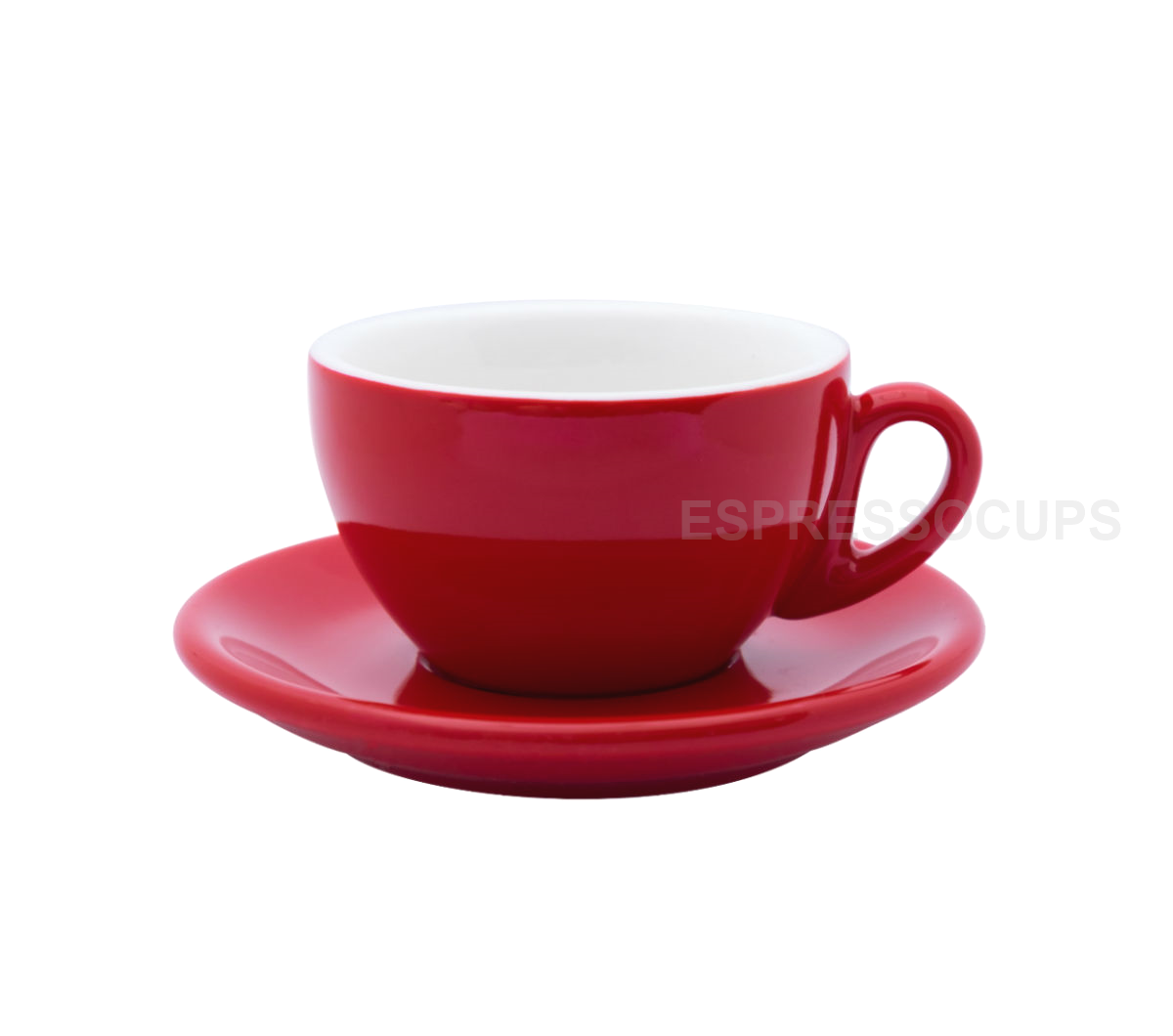 "ROSA" Cappuccino Cups 200ml - red